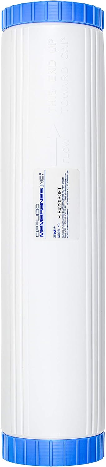 Water Softening Filter Cartridge | 20" Universal Size | Ion Exchange Filter Softens Water | Great for Washing Machines and Appliances (20"| 1 Pack)