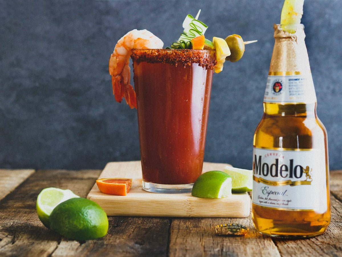 LAVA Premium Authentic Michelada Mix Craft Cocktail Mixer, Made with Real Tomatoes, Ancho Chile Peppers, Tamarind, No Junk Ingredients, Vegan, 1-Liter (33.8oz) Glass Bottle, Ready to Use