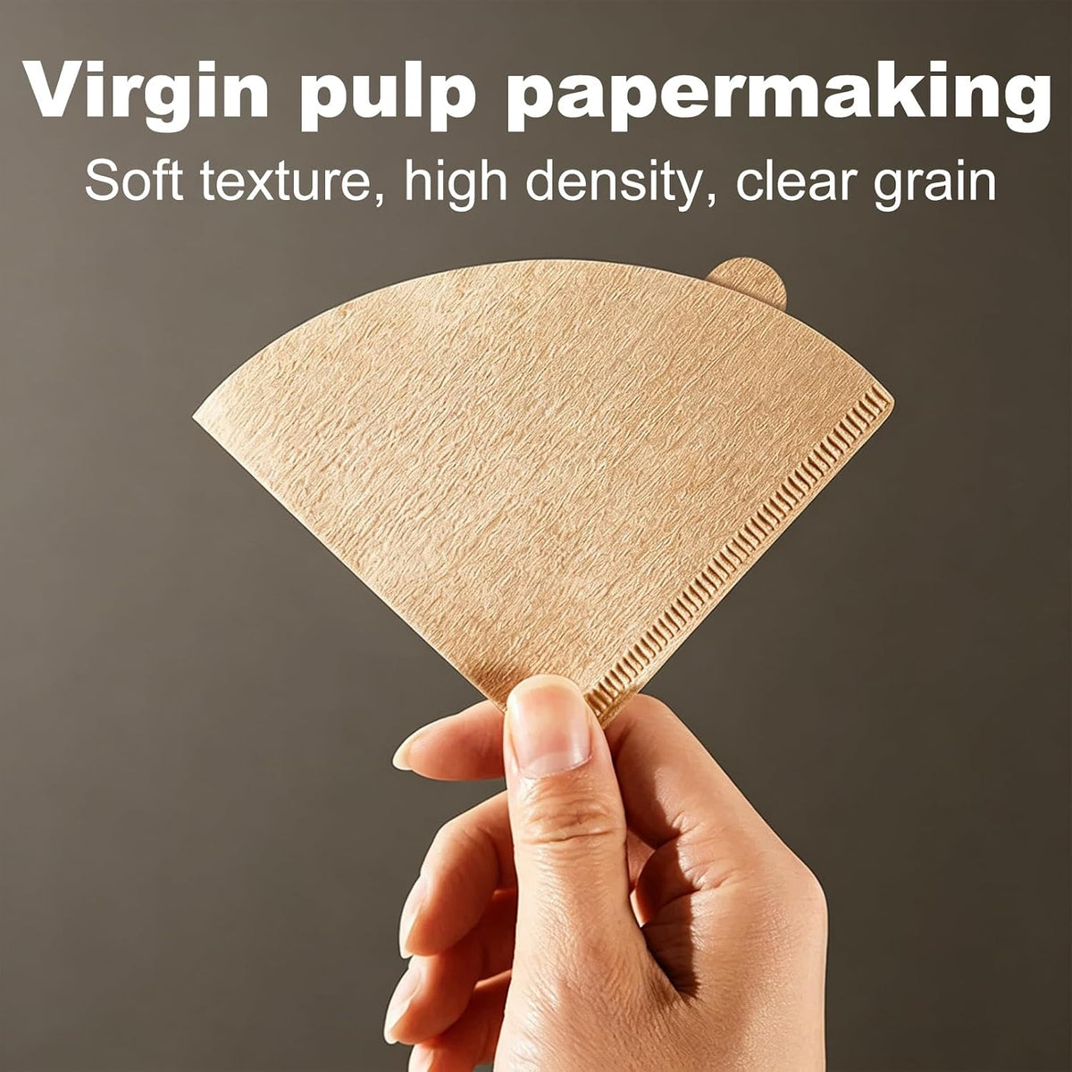 ZHIYE 100PCS Coffee Filter, Disposable Unbleached Cone Filter Papers Size 01 for Coffee Dripper &amp; Pour Over Coffee Maker, 1-2 Cups