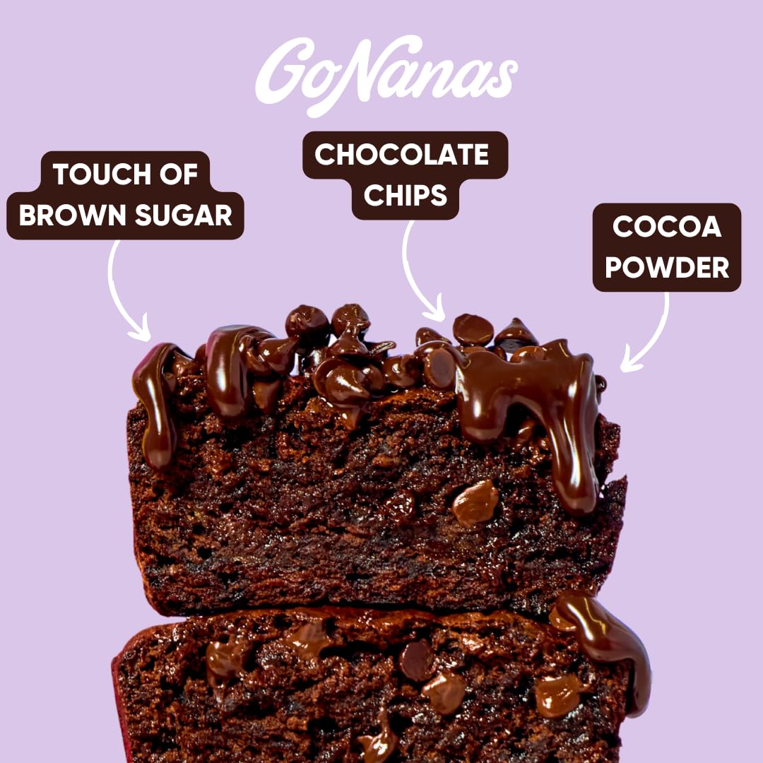 GoNanas Fudge Brownie Banana Bread &amp; Muffin Mix, Gluten Free, Vegan, 3 Pack | Dairy Free, Nut Free, Soy Free | Allergen Friendly | Better for You | Customizable | Bakes 12 Muffins or 1 Loaf | Women-Owned