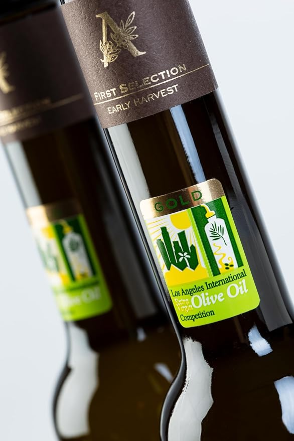 Olive Oil Gift Box of DESERTMIRACLE Cold Pressed Polyphenol Rich Moroccan Olive Oil, Extra Virgin Olive Oil with High Polyphenols, Organic, First Cold Pressed EVOO From Morocco, 17 Fl Oz (Pack of 1)
