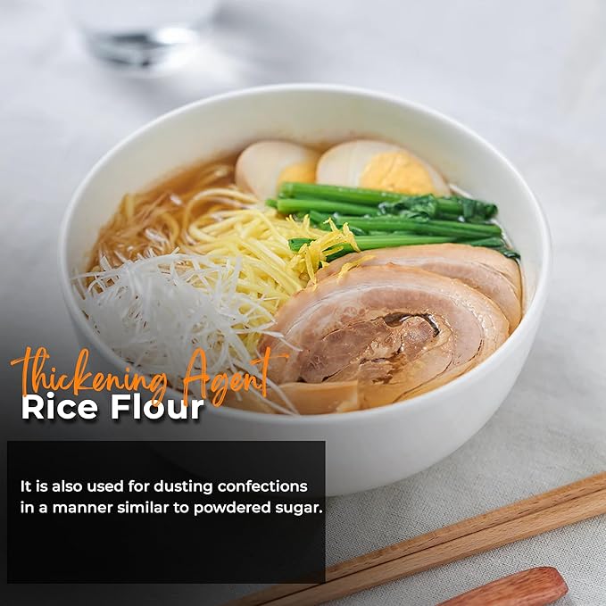 NY SPICE SHOP Rice Flour - White Rice Atta - Rice Flour Ground - All Natural Rice Starch Flour - Rice Grain Flour for Baking White Breads, Cooking & Cakes - 3 Pound