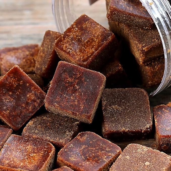 Chinese Brown Sugar Cubes (云南红糖) – 14.2oz (400g) Handmade Yunnan Dark Brown Sugar – Natural Sweetener for Tea & Coffee, Canned Packaging