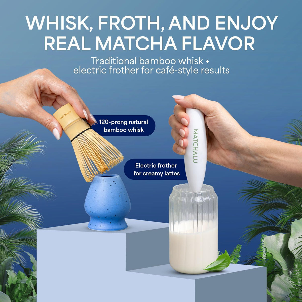 Matcha Whisk Set With Ceramic Matcha Bowl