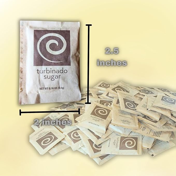 Sweetener Packets Variety Pack | 300 Assortment Count Combo Cane Sugar, Turbinado sugar, Aspartame, Zero-Calorie Sucralose, and Saccharin and Individually Wrapped Coffee Stirrers | 50 packets each – Packaged by CMC Products