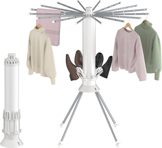 Clothes Drying Rack Foldable, Portable 4-Legged Laundry Drying Racks, Shoe Dryer Rack, Outdoor Collapsible Drying Rack