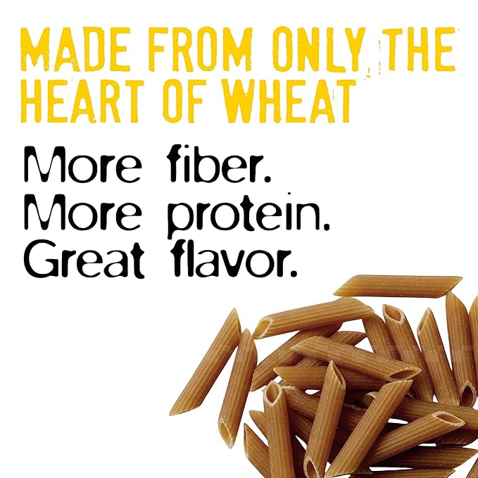 Garofalo - High Protein Penne Rigate Pasta | Premium Durum Wheat Semolina with 19g Protein & 12g Fiber | Italian Made, Bronze-Drawn, PGI Certified (16 oz, 4-Pack)