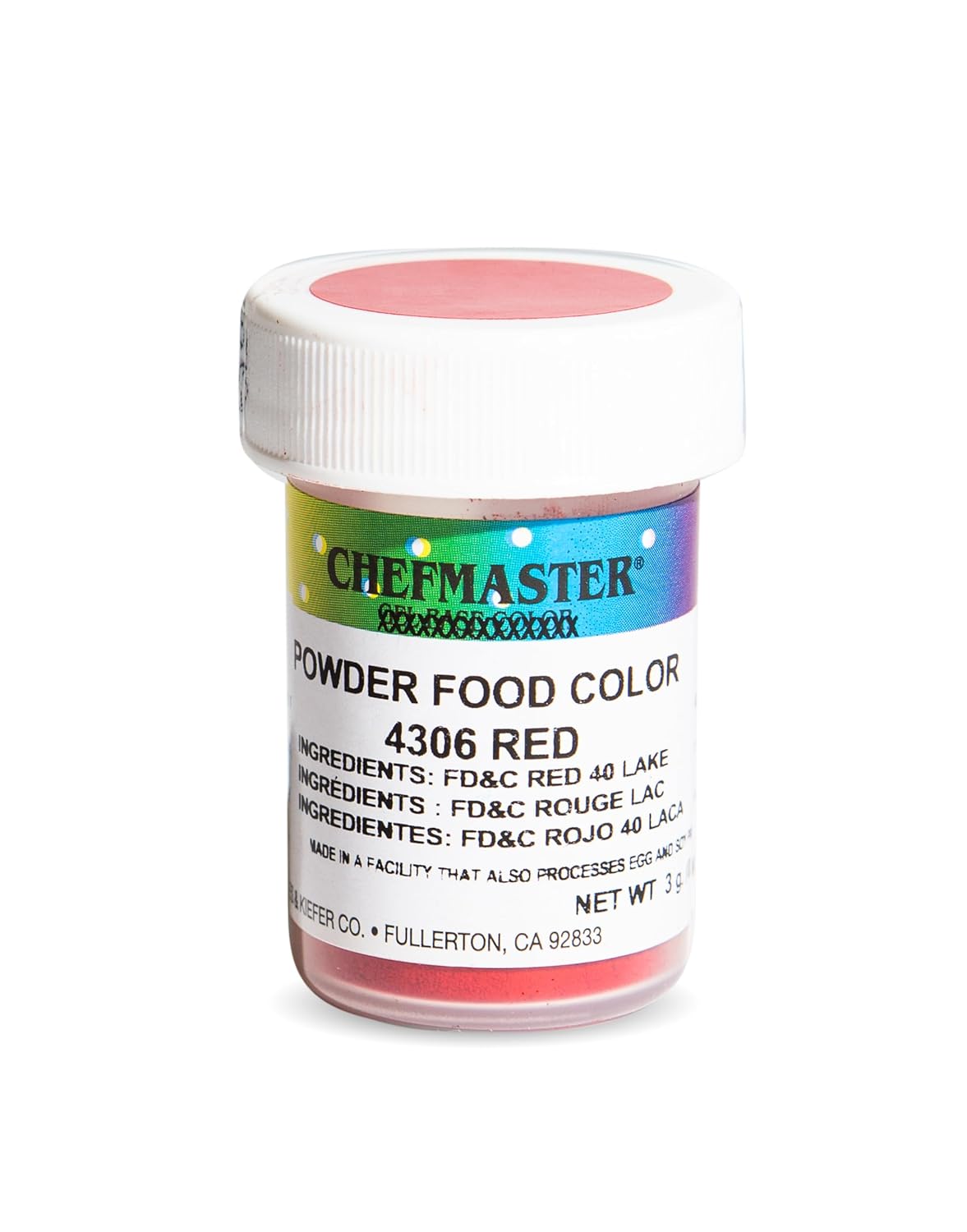 Chefmaster Red Dry Powder Candy Color | Vibrant Shades | Chocolate, Macarons, Fondant | Decorating |