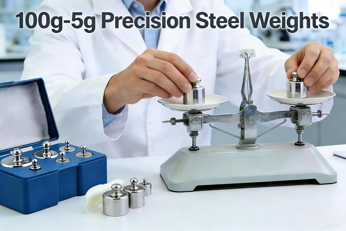 MAGIKON Steel Calibration Weight Kit, M2 Class 205g (100/50/20/10/5g)