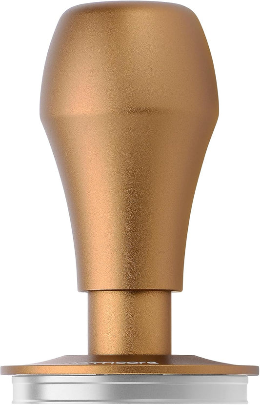 Normcore 58.5mm Spring Loaded Coffee Tamper V4.1 with Click Feedback, Flat Base Espresso Tamper Compatible with 58mm Portafilters, Bronze