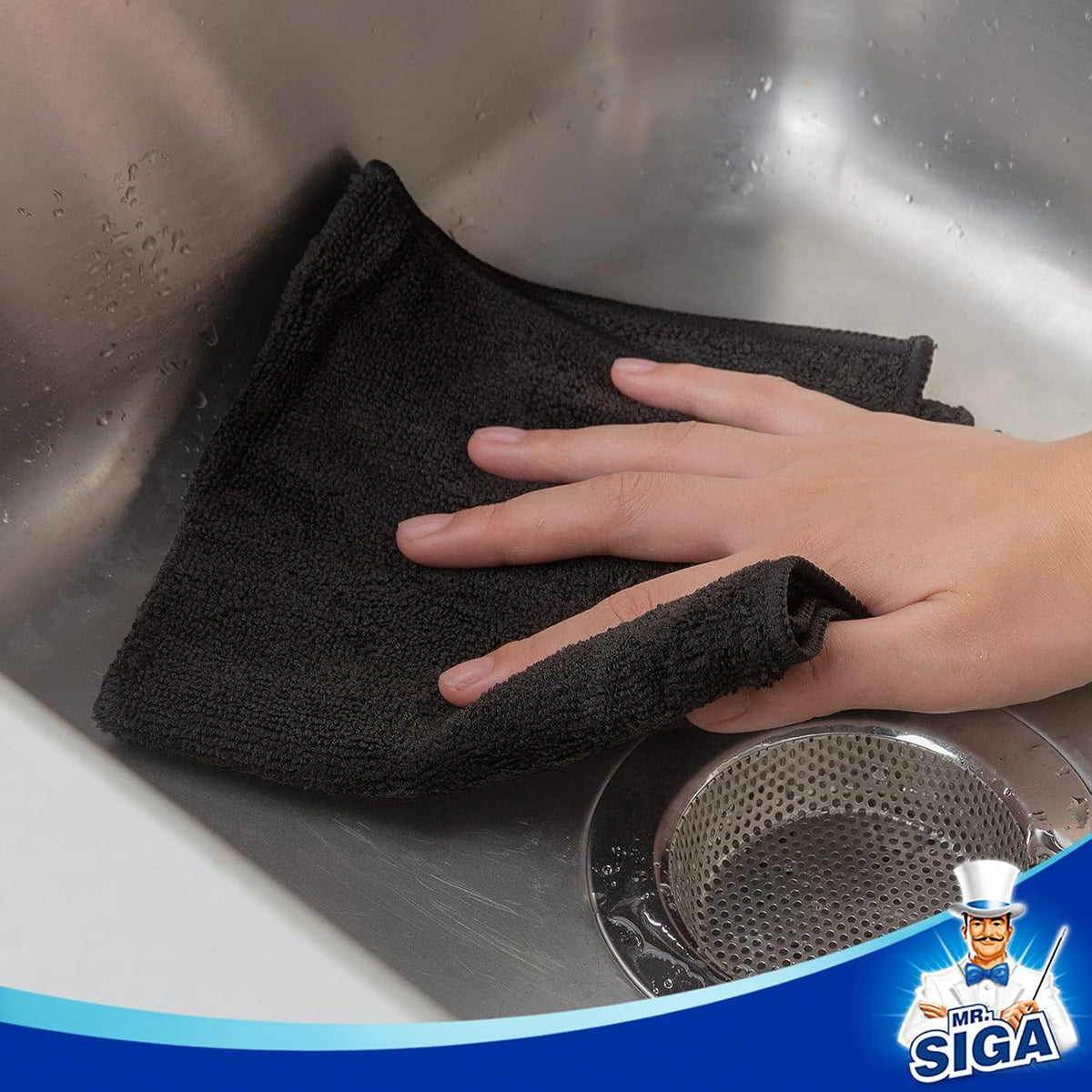 MR.SIGA Microfiber Cleaning Cloths, Streak Free Microfiber Towels, 12 Pack
