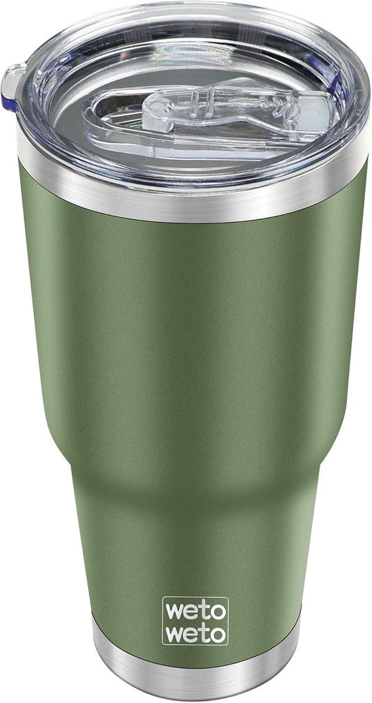 WETOWETO 30oz Tumbler, Stainless Steel Vacuum Insulated Water Coffee Tumbler Cup, Double Wall Powder Coated Spill-Proof