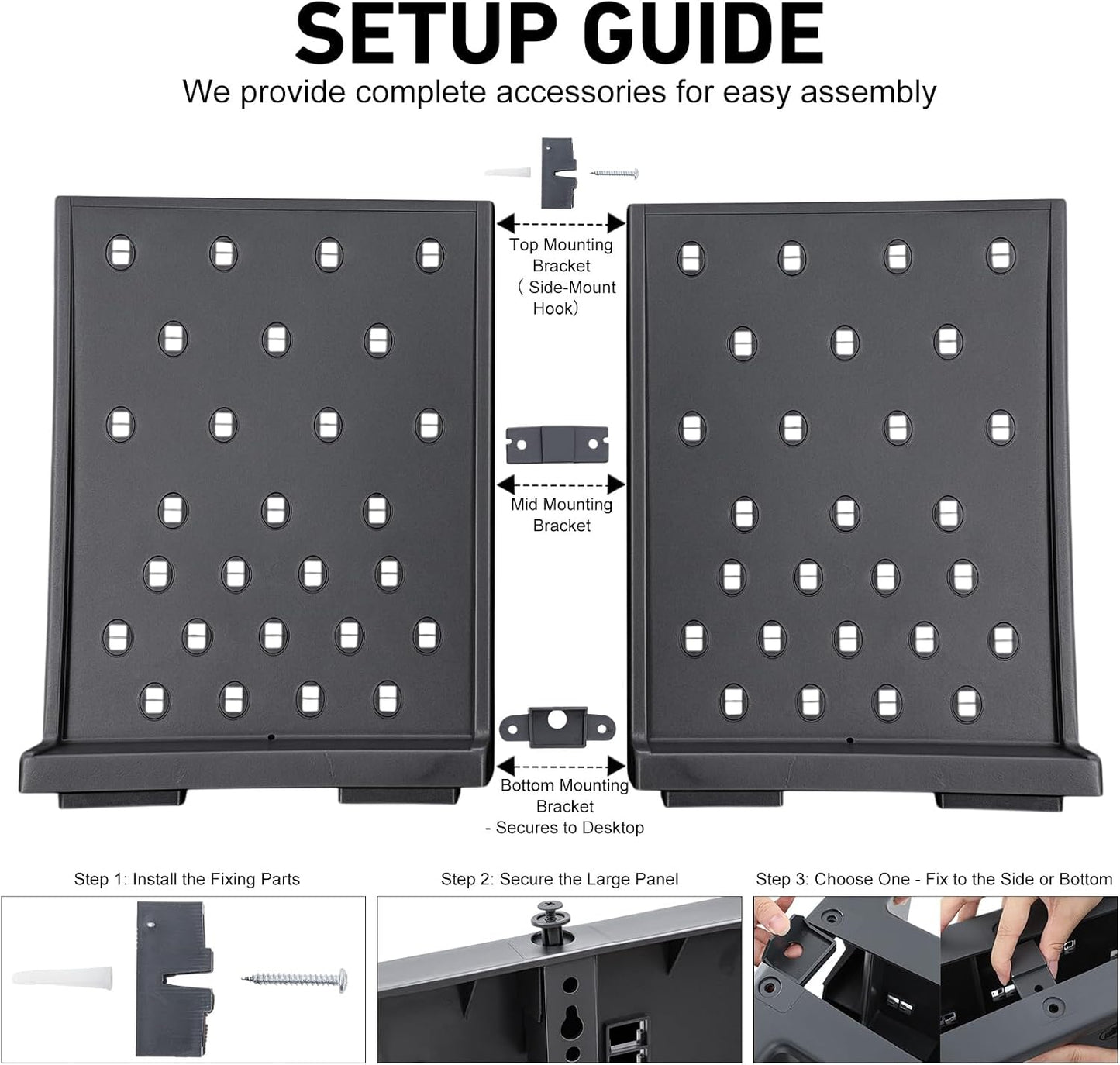 Pushglossy 1 Pcs 54 Pegs Lab Drying Racks Double Sided Pegboard Bench-top Wall-Mount Laboratory Glassware PP Test Tube Drying Draining Rack Cleaning Equipment Detachable