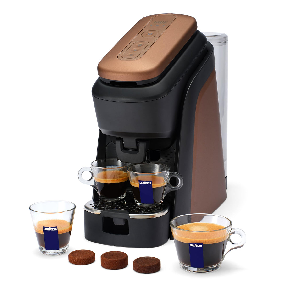 Lavazza Tabli Espresso Machine, works with 100% Coffee Tabs (Brown)