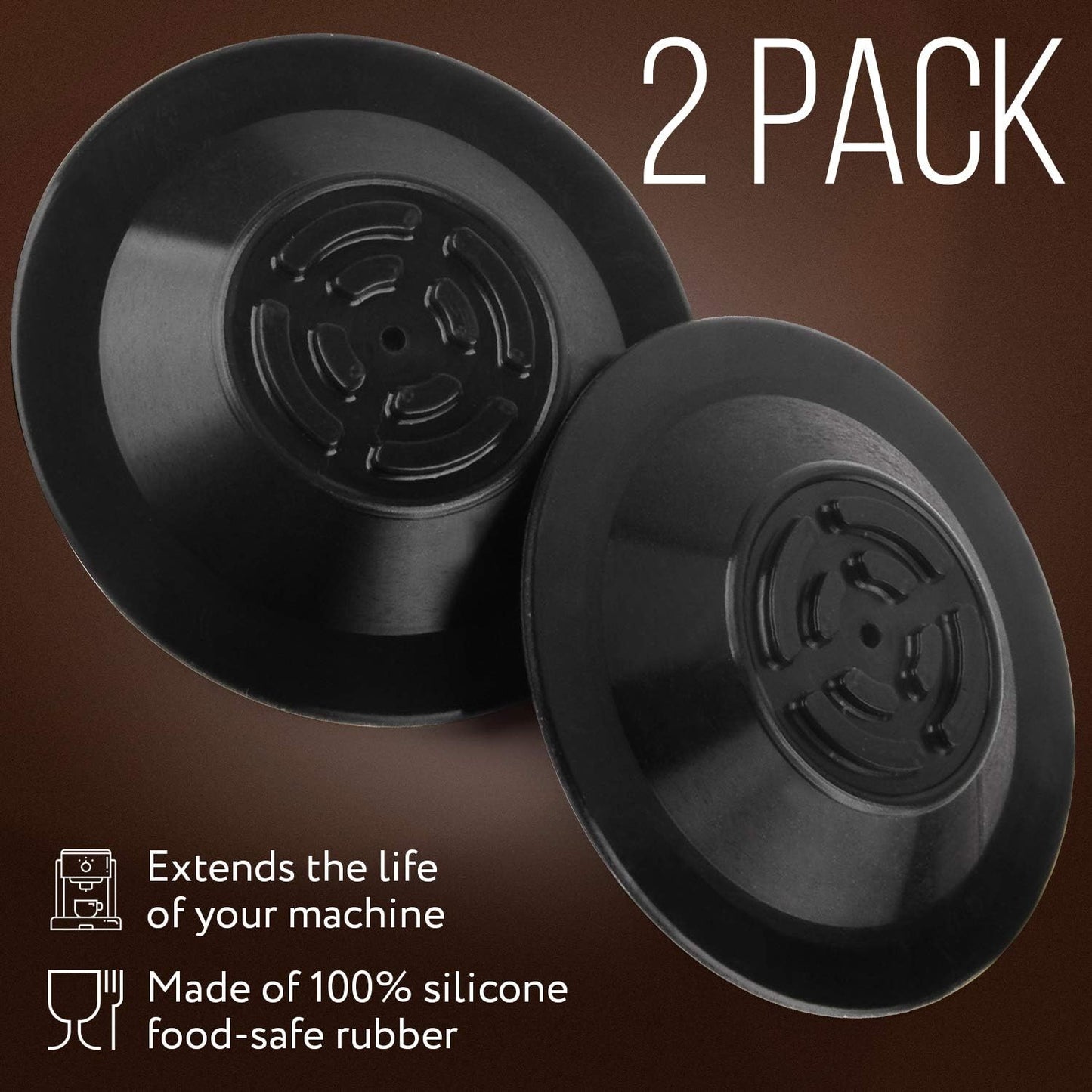 IMPRESA Backflush Cleaning Disc Pack of 2, 54mm Compatible with Breville Duo-Temp Pro &amp; Barista Series - Espresso Machine Accessories Kit - Use with Cleaning Tablets &amp; Espresso Machine Cleaner