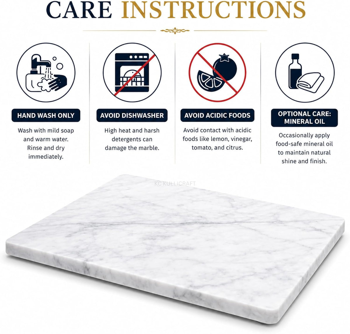 8×12 Inches White Marble Cheese &amp; Charcuterie Board | Natural Marble, Non-Slip Feet, Cutting Board &amp; Pastry Slab, Premium Stone Kitchen Tray