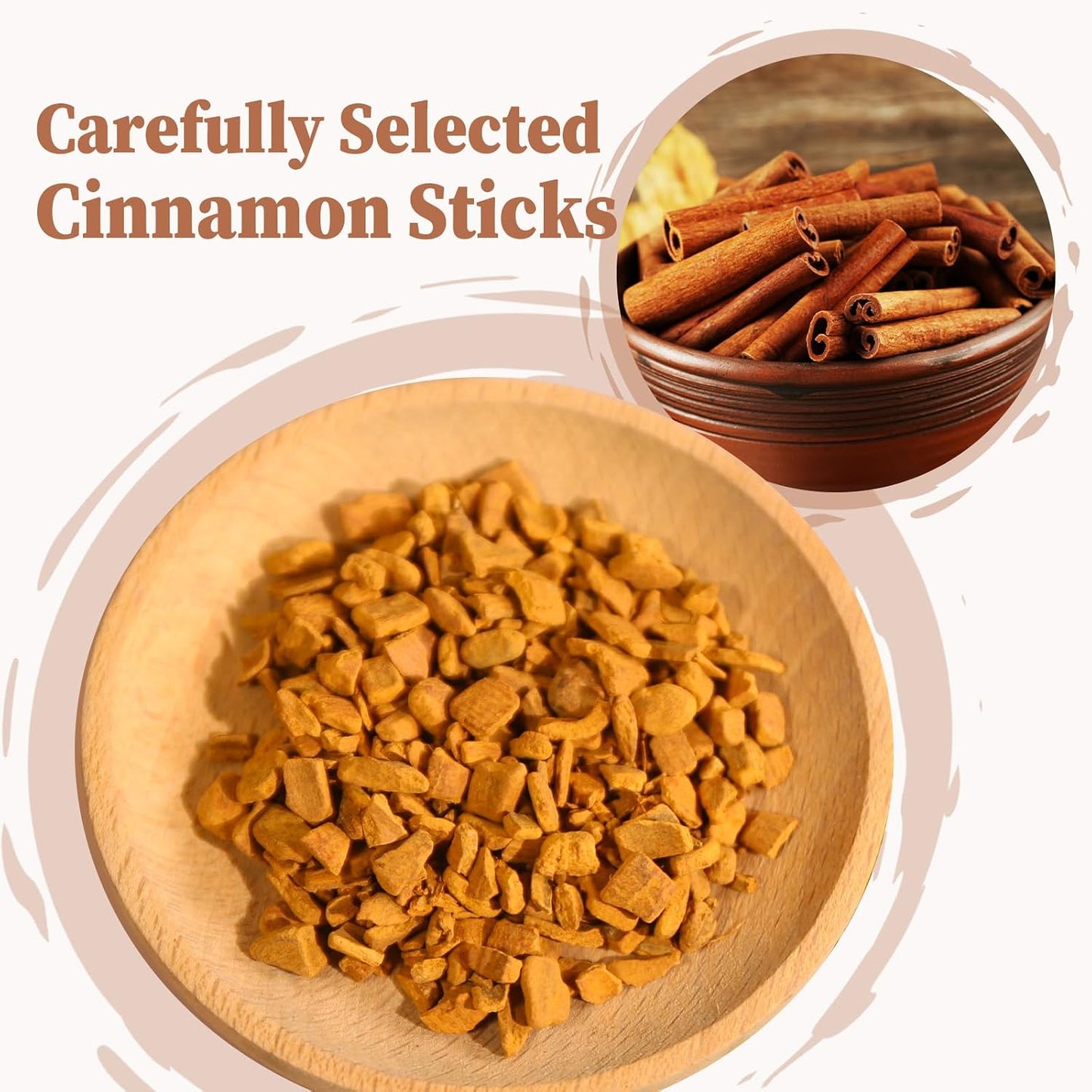 FullChea - Cinnamon Tea Bags, 50 Count, Cinnamon Stick Tea | Non-GMO and caffeine-free, warm spice flavor for relaxation and better sleep routines