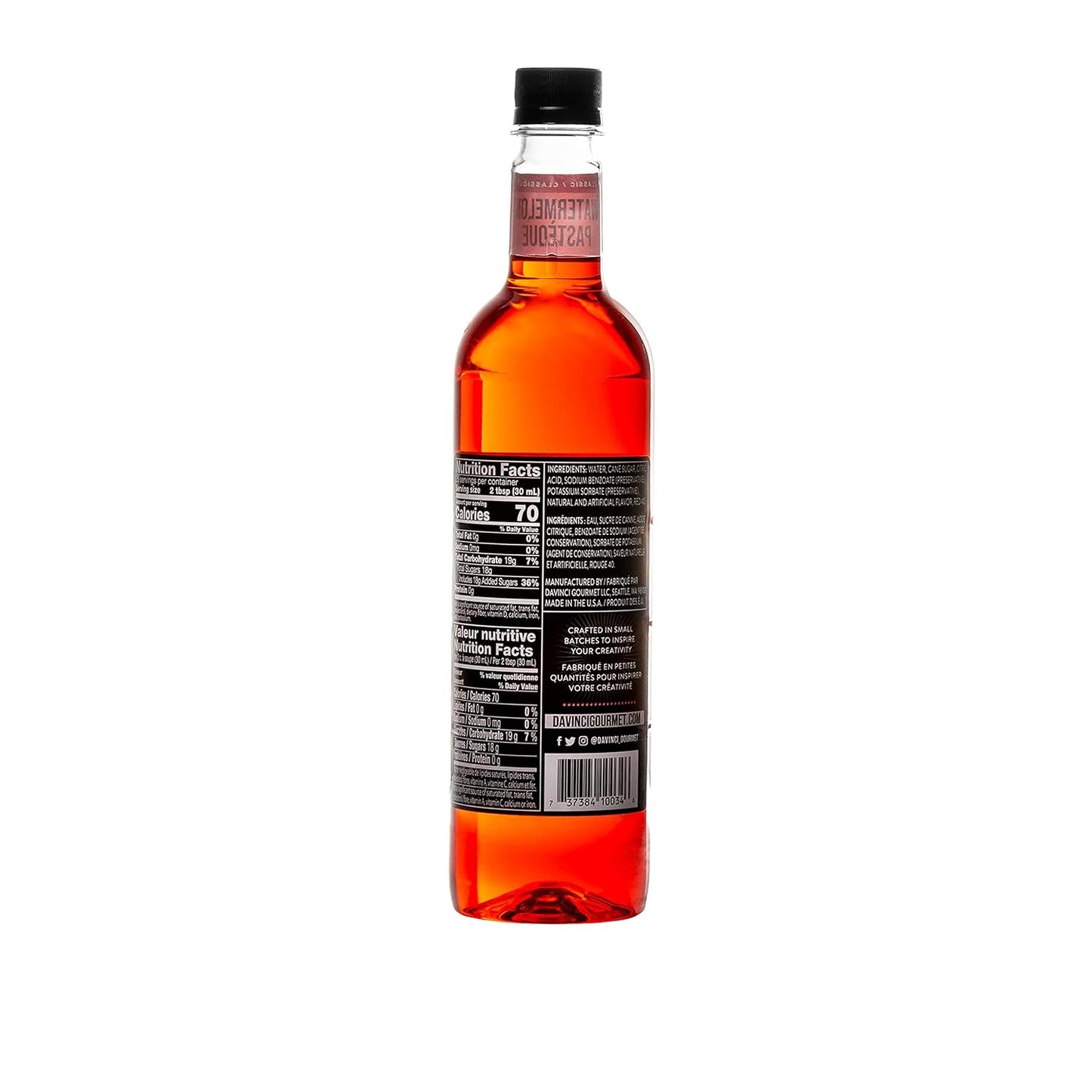 DaVinci Gourmet Classic Watermelon Syrup, 25.4 Fluid Ounces (Pack of 1)