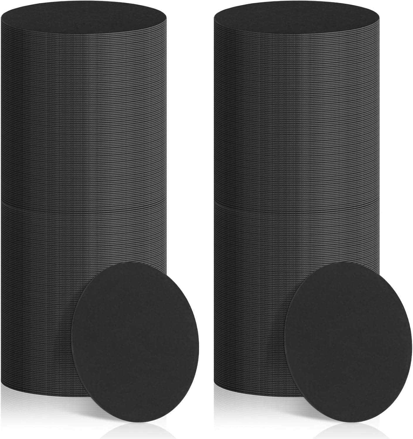 TaoBary 400 Pcs Disposable Paper Coasters Bulk 1MM, 4 Inch Round Cardboard Coasters Blank for Bar Dr
