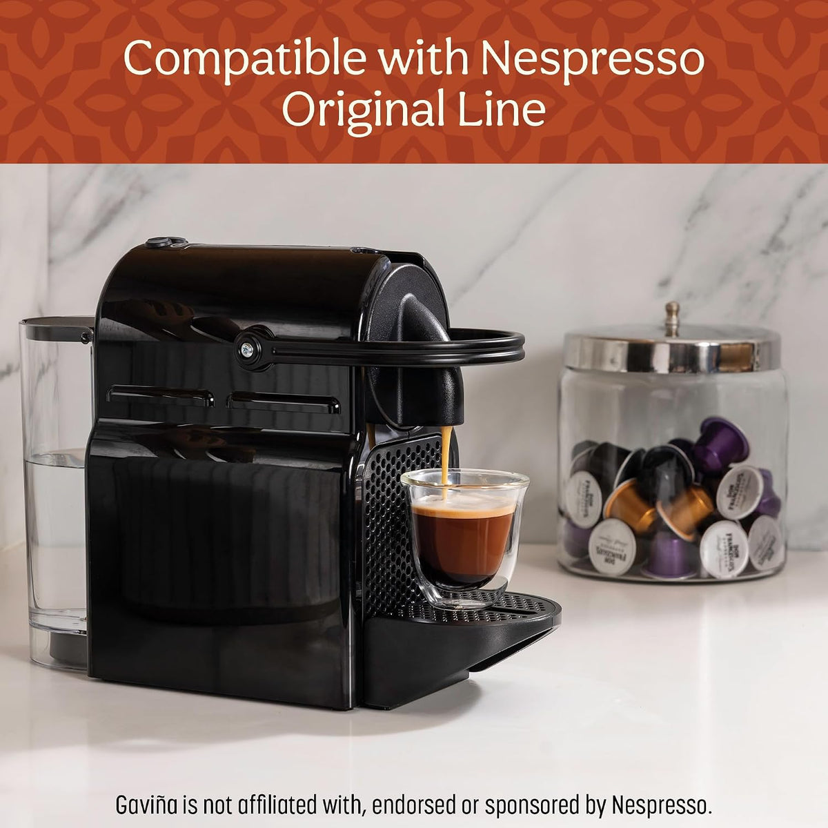Don Francisco's Clasico Espresso Capsules, Dark Roast, 40ct | Compatible with Nespresso Original Machines, 100% Arabica Coffee, Aluminum Capsules, Simple Convenient Mess-Free Espresso