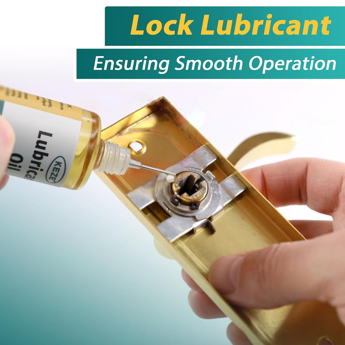 Keze Squeaky Door Hinge Lubricant Knife Pivot Oil for Door Hinge Oil for Lock Scissors Watch Keyhole Knife Lube Synthetic Pocket Knife Lubricant with Needle Oiler 1 oz, 2 Pcs