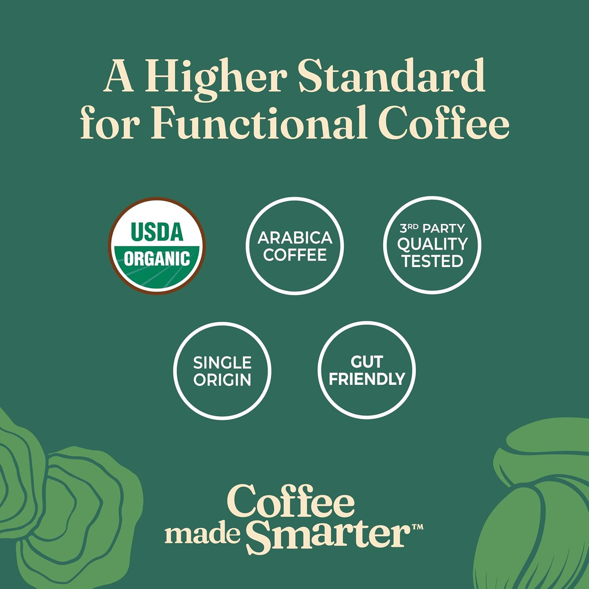 Four Sigmatic Gut Health Organic Ground Coffee | Medium Roast, Immune Boosting Probiotic Mushroom Coffee with Chaga &amp; Turkey Tail for Gut Health &amp; Immune Support | 12oz Bag