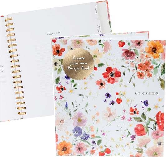 Itsy Belle Studio Make Your Own Cookbook – Blank Recipe Book to Write in Your Own Recipes | Hidden Spiral Bound Personalized
