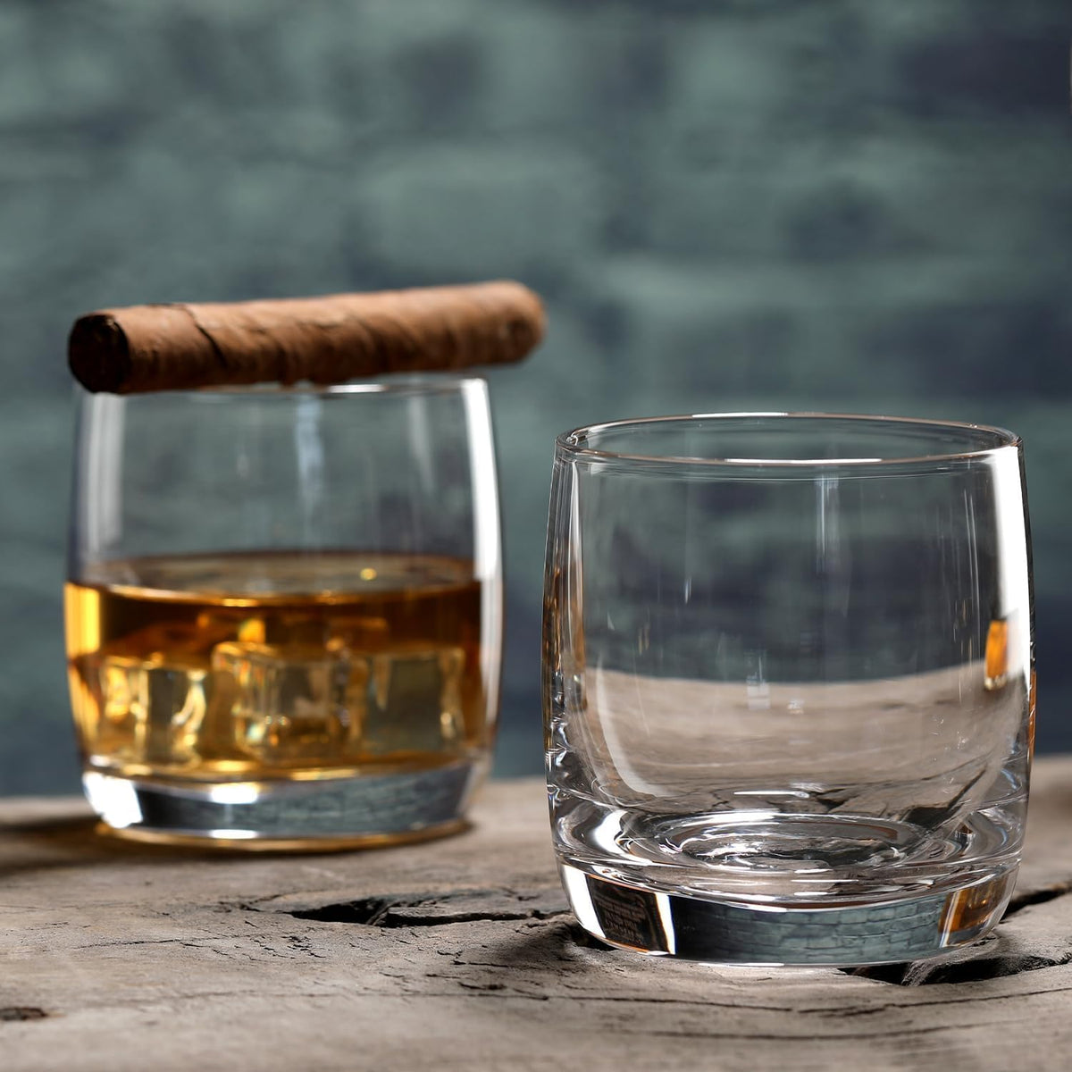 Wlasss Whiskey Glasses Set of 6, 12.5 oz Crystal Rocks Glasses | Premium Crystal Glass, Ideal for Whiskey,Scotch,Bourbon,Cocktail, Dishwasher Safe Lowball Glass, Gift for Men