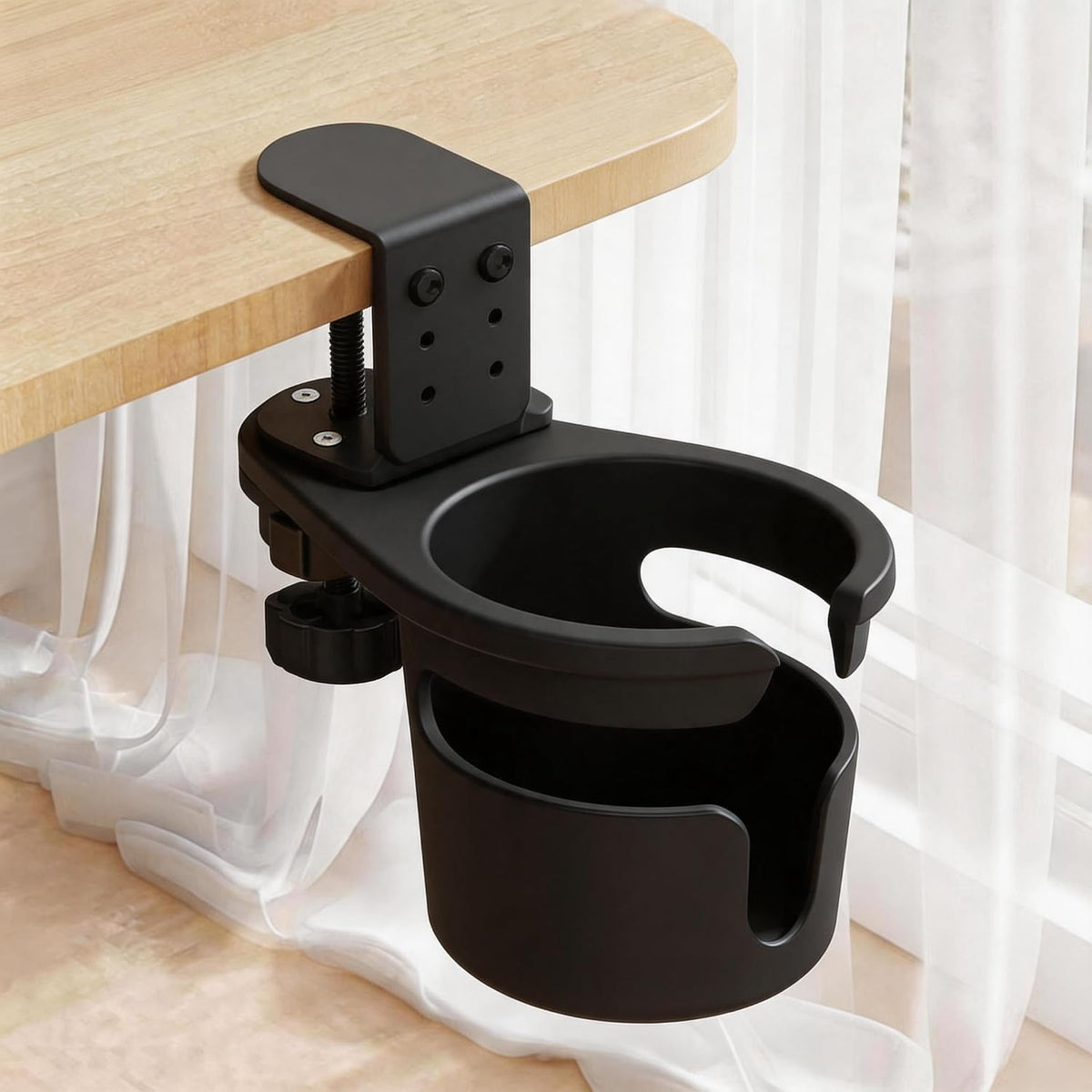 No Drill Desk Cup Holder Clamp