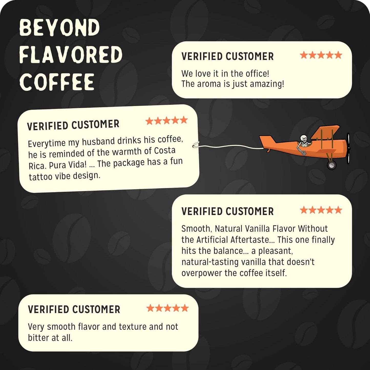 Bones Coffee Company Breakfast Blend, Chocolate, Honey and Dried Fruit Notes, Unflavored Coffee, Medium Roast Low Acid Arabica Beans Compatible with Auto drip and French Press Coffee Maker, 12 Oz Ground