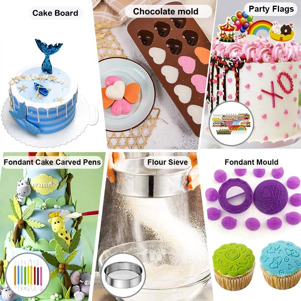 Cake Decorating Kit,678 Baking Supplies Kit with Cake Decorating Supplies