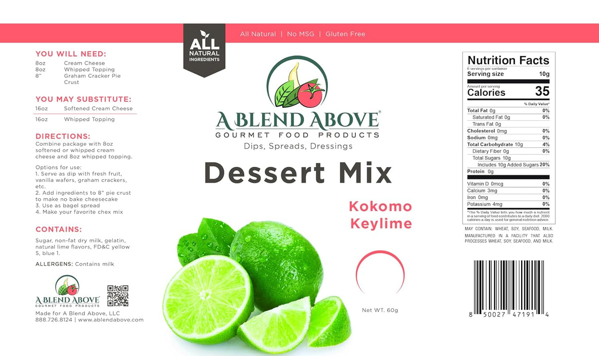 A Blend Above Kokomo Key Lime Pie Mix - No-Bake Desserts
