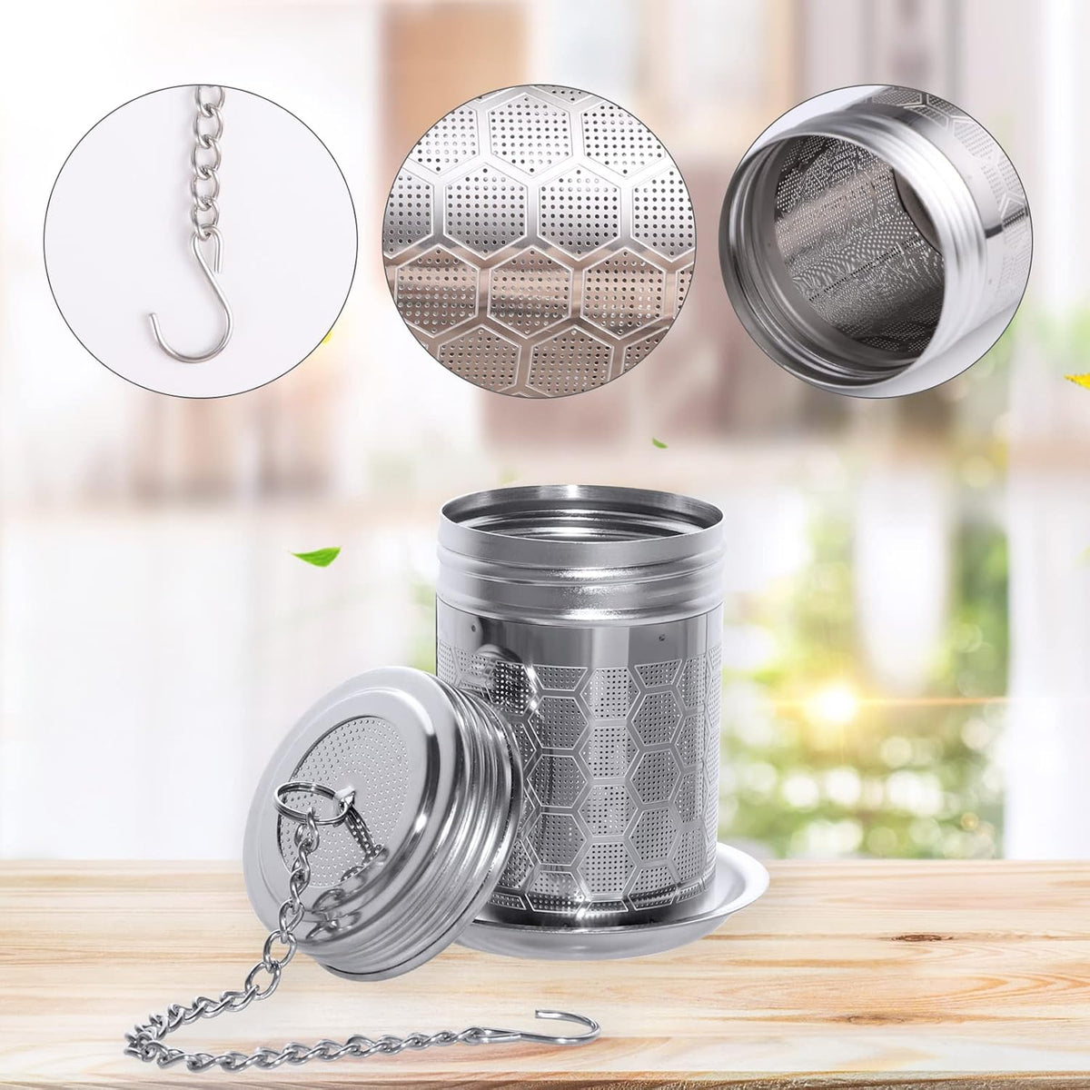 2 Pack Tea Infusers For Loose Tea, 304 Stainless Steel, 2 Inch