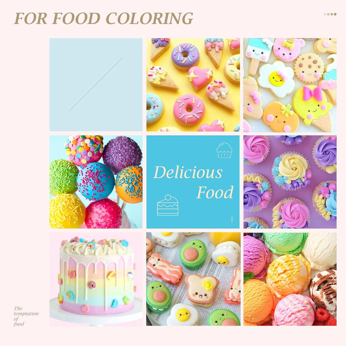 12 Color Cake Food Coloring Set, Nomeca Food Grade Vibrant Food Color Liquid Dye Tasteless for Baking, Icing, Easter Egg, Fondant, Cooking, Slime Making DIY Supplies Kit - .35 Fl. Oz (10 ml) Bottles