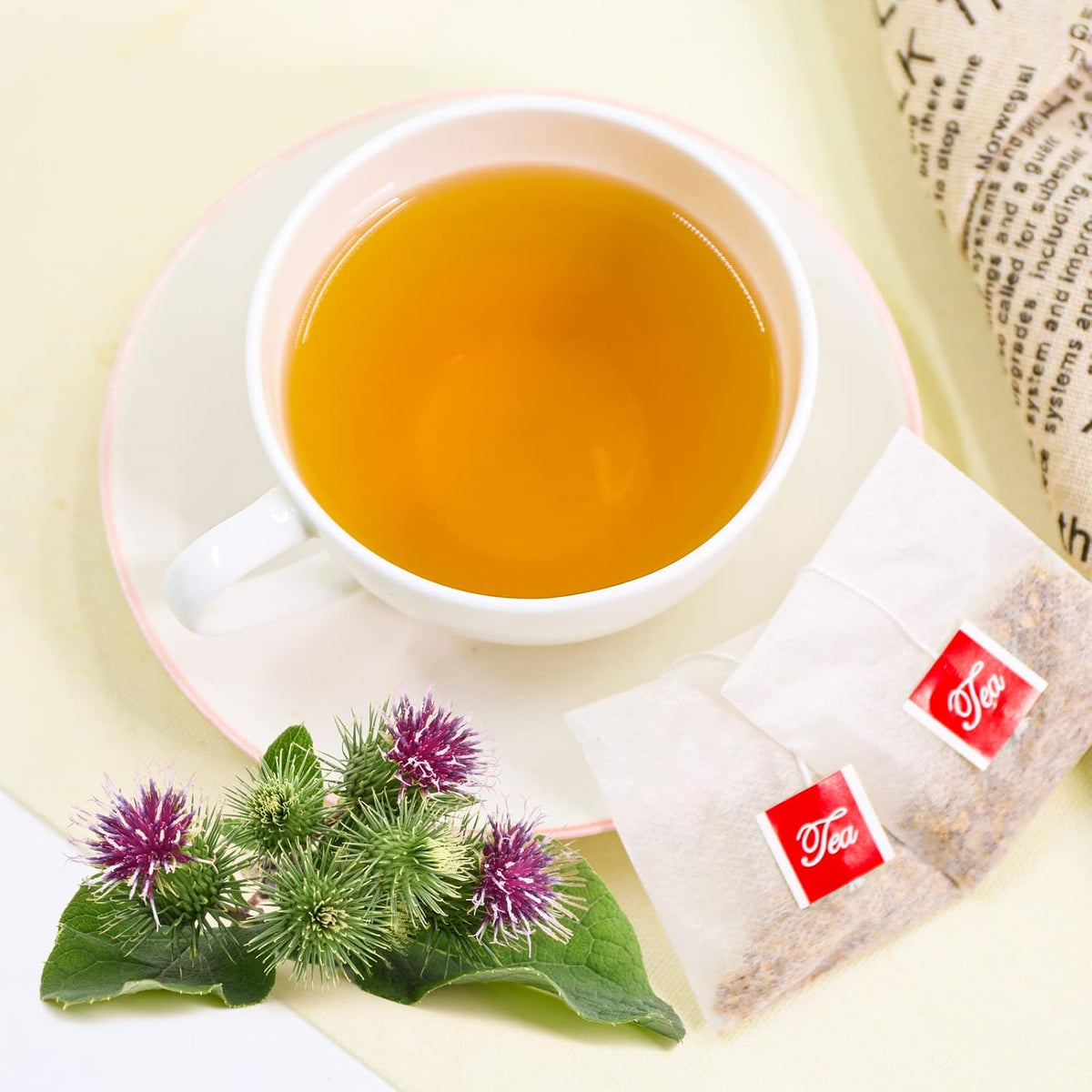 TEARELAE - Burdock Root Tea Bags, 50 Count, Burdock Root Herbal Tea | Non-GMO and caffeine-free, with earthy taste for daily herbal tea routines