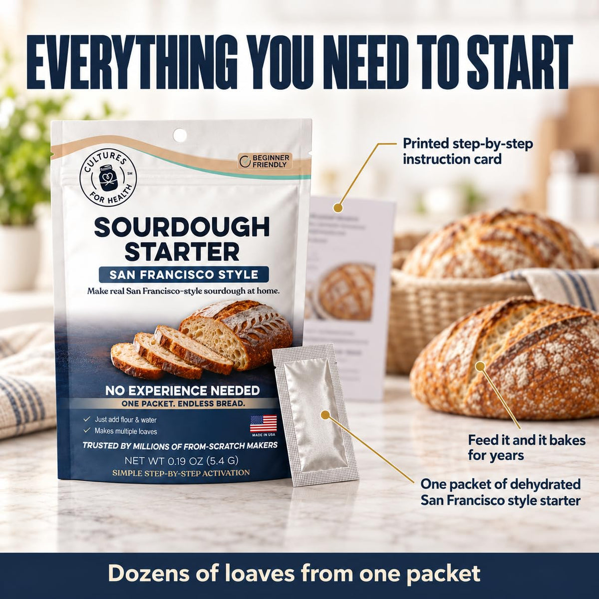 Cultures for Health San Francisco Sourdough Style Starter Culture
