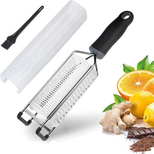 3 in 1 Cheese Grater Zester Citrus Lemon 304 Stainless Steel Zester Versatile Sharp Tool for Parmesan Cheese Ginger Garlic