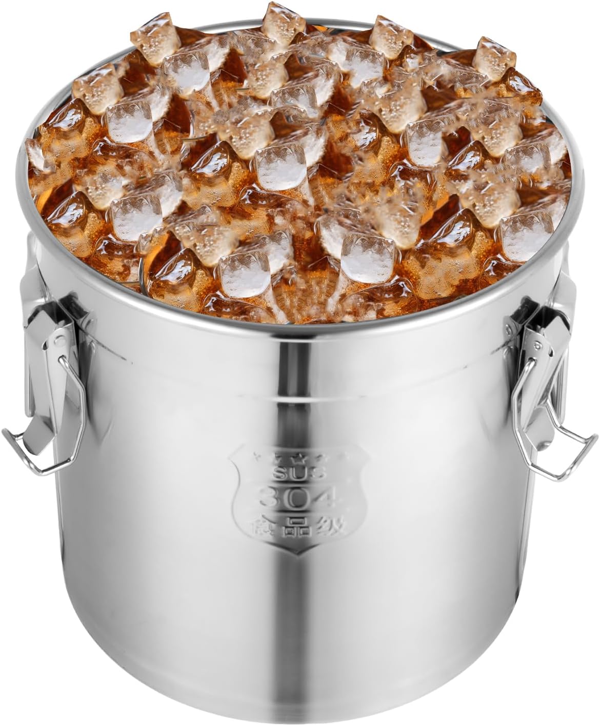 1115 OZ Stainless Steel Canister Rice Cereal Grain Storage Containers with Lid Airtight Coffee Bean 