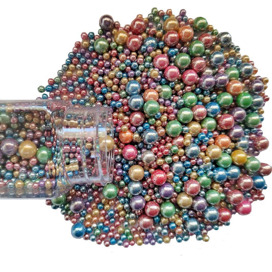 Edible Light Colorful Sugar Pearls Candy Sprinkles 120G/ 4.23Ounce Baking Cake Sprinkles Cupcake and Cake Topper Cookie