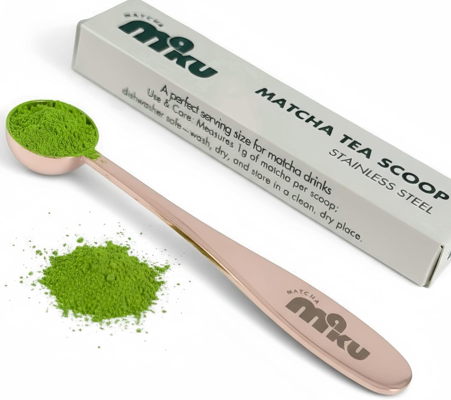 MATCHA MAKU- Stainless Steel 1 g Measuring Spoon for Matcha, Tea, Powder &amp; Liquids – 304 Food Grade Scoop for All Ingredients 4.6" Lenght