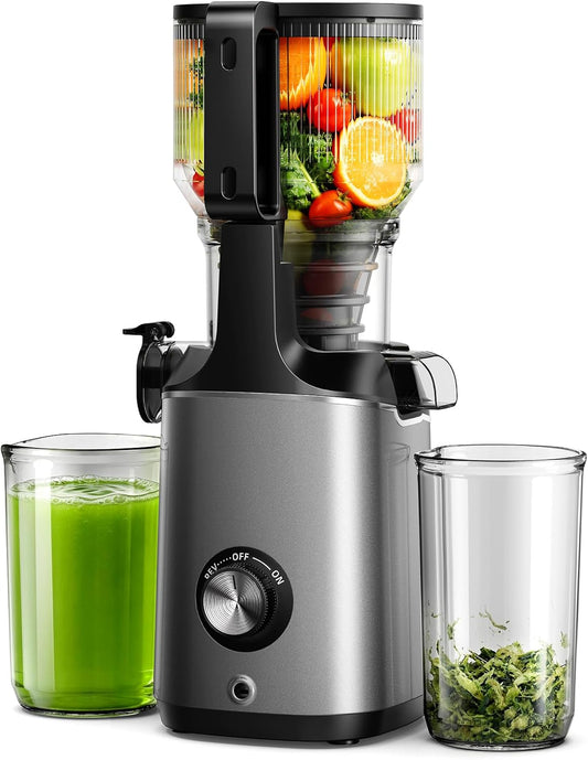 EUHOMY Cold Press Juicer Machines, 5.8" Large Feed Chute Juicer Extractor