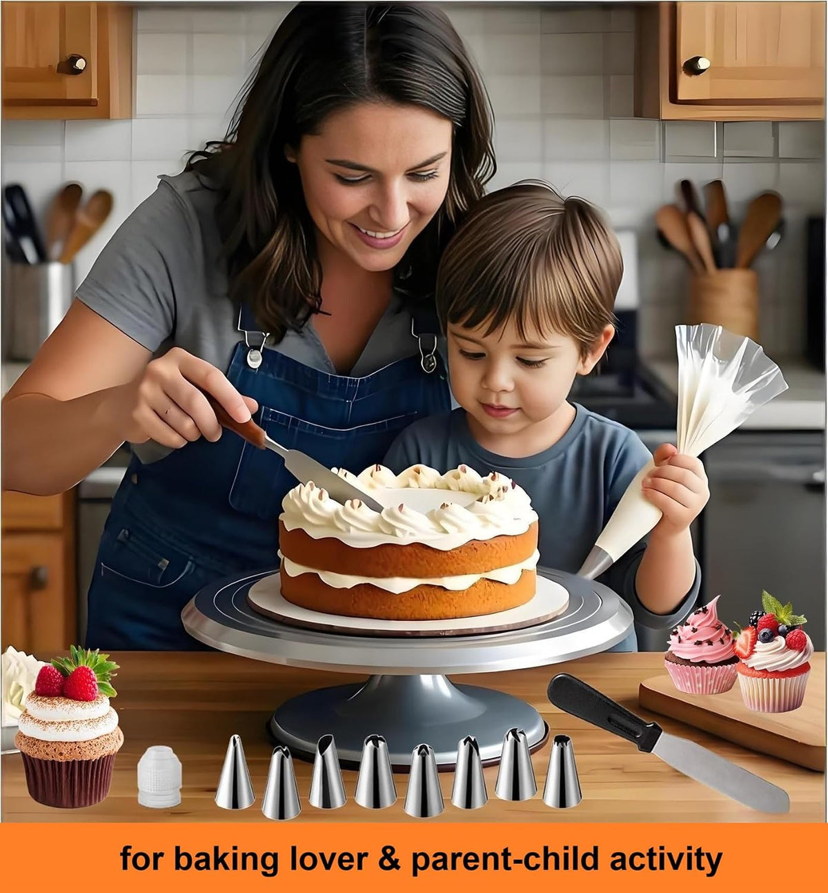 Cake Decorating Kit, 198 Pcs Baking Supplies