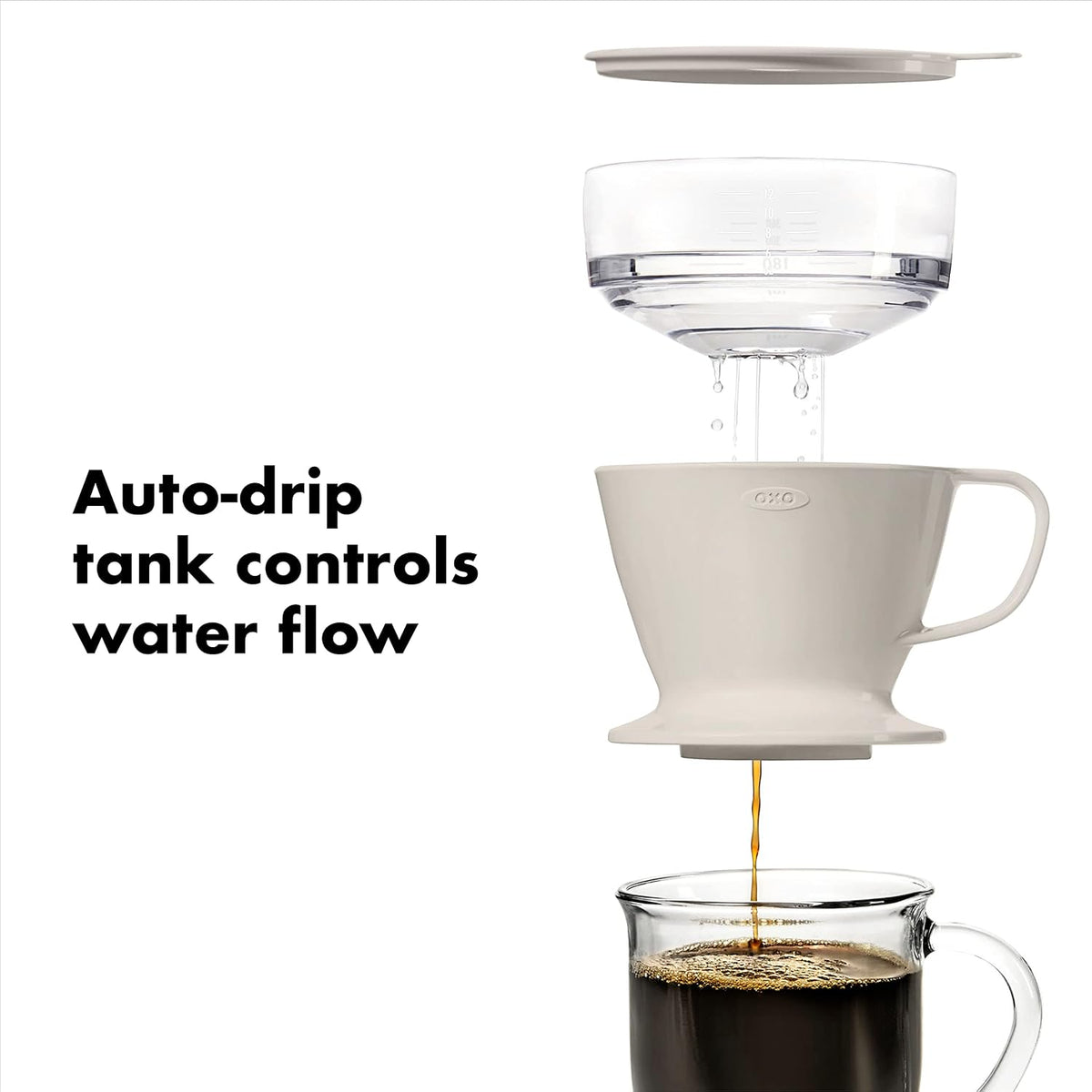 OXO Brew Single Serve Pour-Over Coffee Maker with Water Tank, 12 oz.