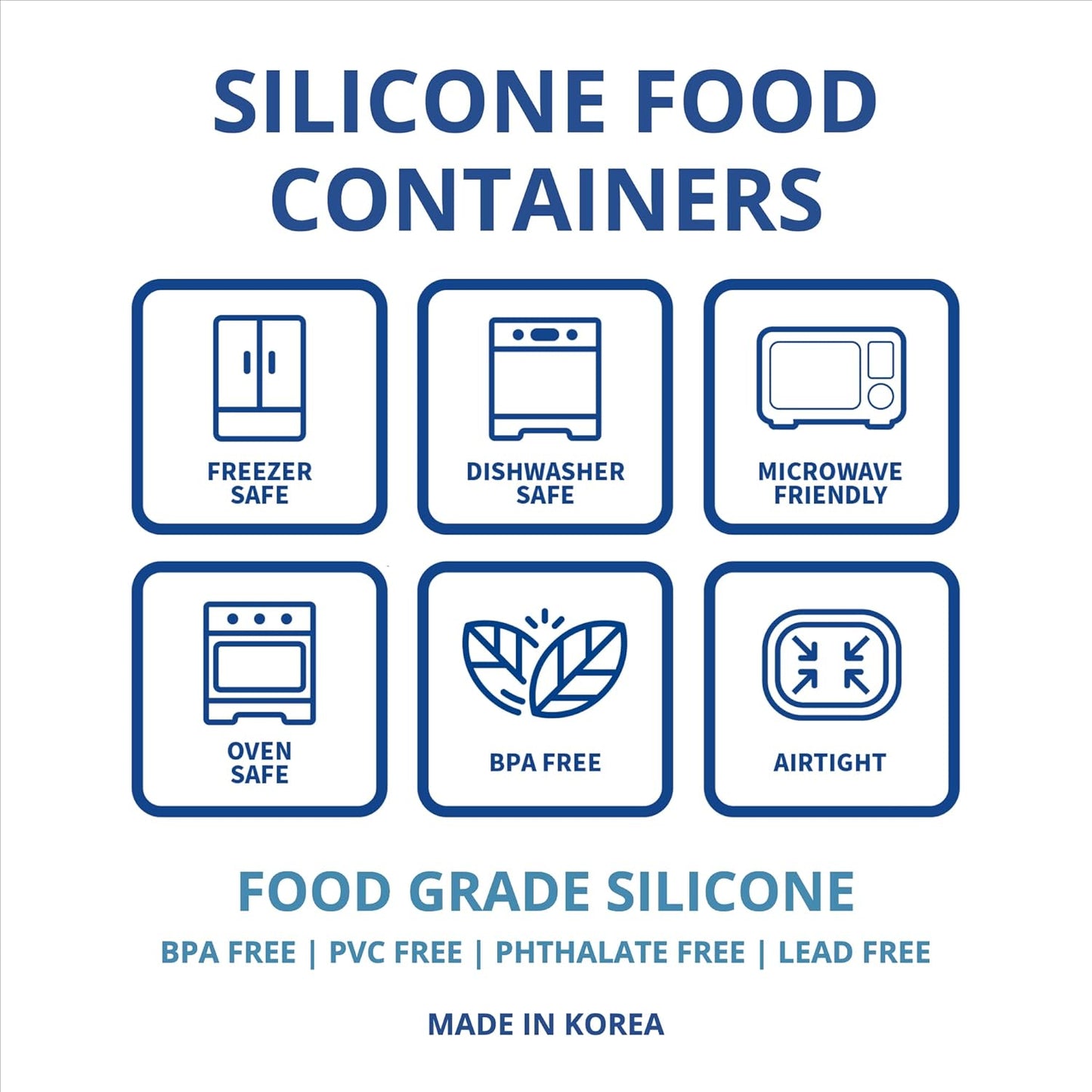 BLUE GINKGO Nesting Silicone Containers - Large Silicone Food Storage Container | BPA Free, Airtight, Dishwasher and Freezer Safe (47.5 oz) - Pink