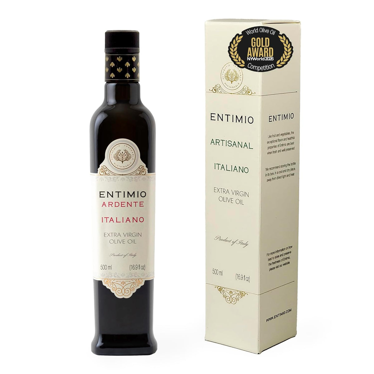 Entimio Ardente Organic Italian Extra Virgin Olive Oil from Italy