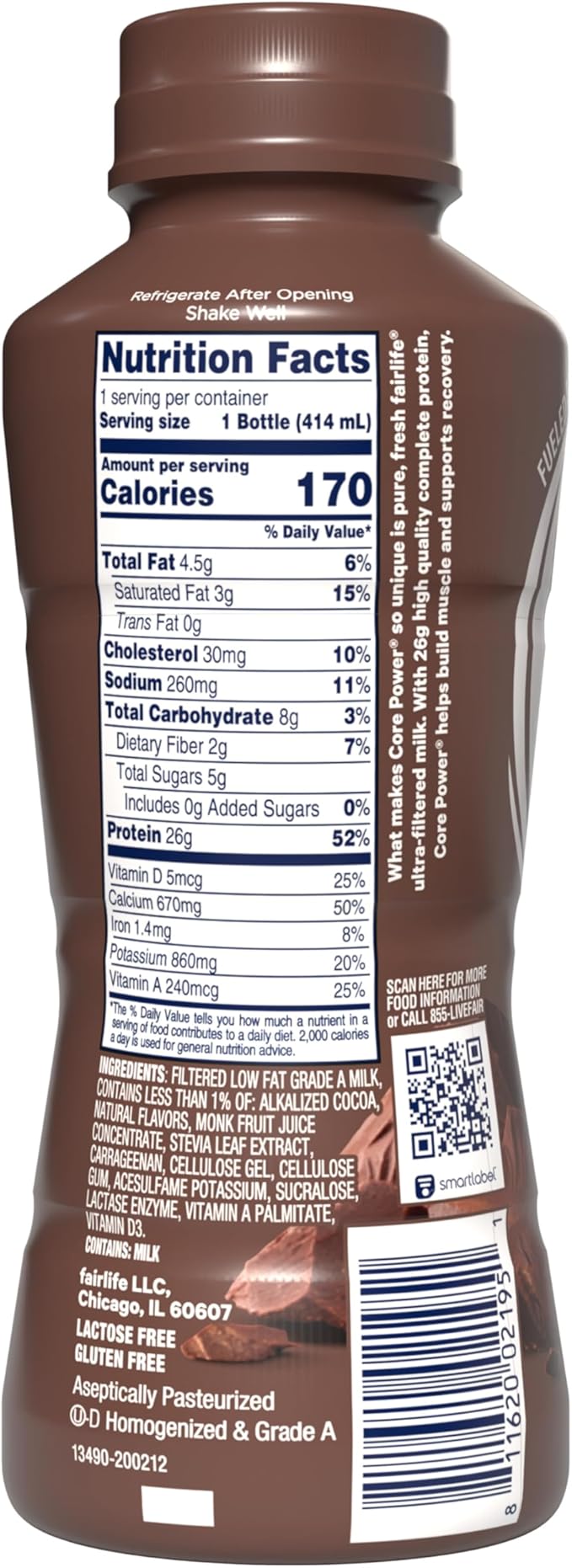 Core Power High Protein (26g) Shake, Chocolate, 14 fl oz