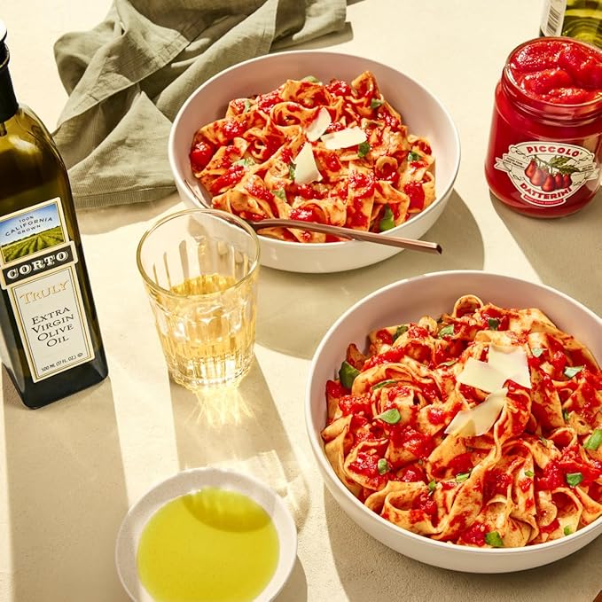 Corto x Stanislaus Chef’s Essentials Kit – TRULY Extra Virgin Olive Oil - Ultra-Fresh Fall Harvest & Piccolo Datterini Baby Plum Tomatoes – Handpicked - Loved by Pro Chefs now for Home Chefs