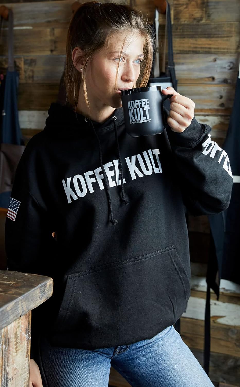 Koffee Kult Dark Roast Coffee Beans - Rich &amp; Bold with Chocolate &amp; Cinnamon Notes, Smooth Finish 100% Arabica, Ethically Sourced Resealable 12oz package