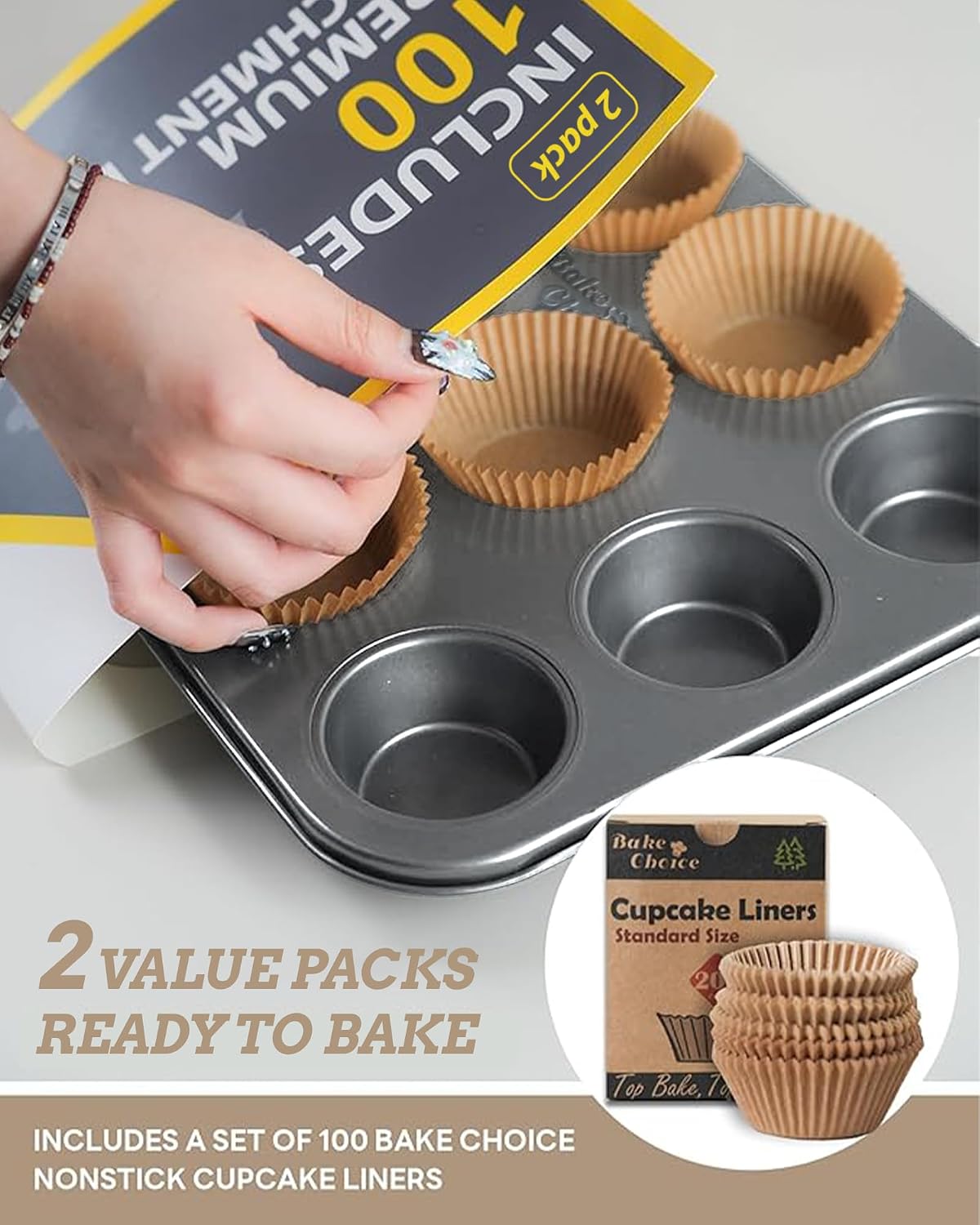 Bake Choice 2 Muffin Pan for Baking
