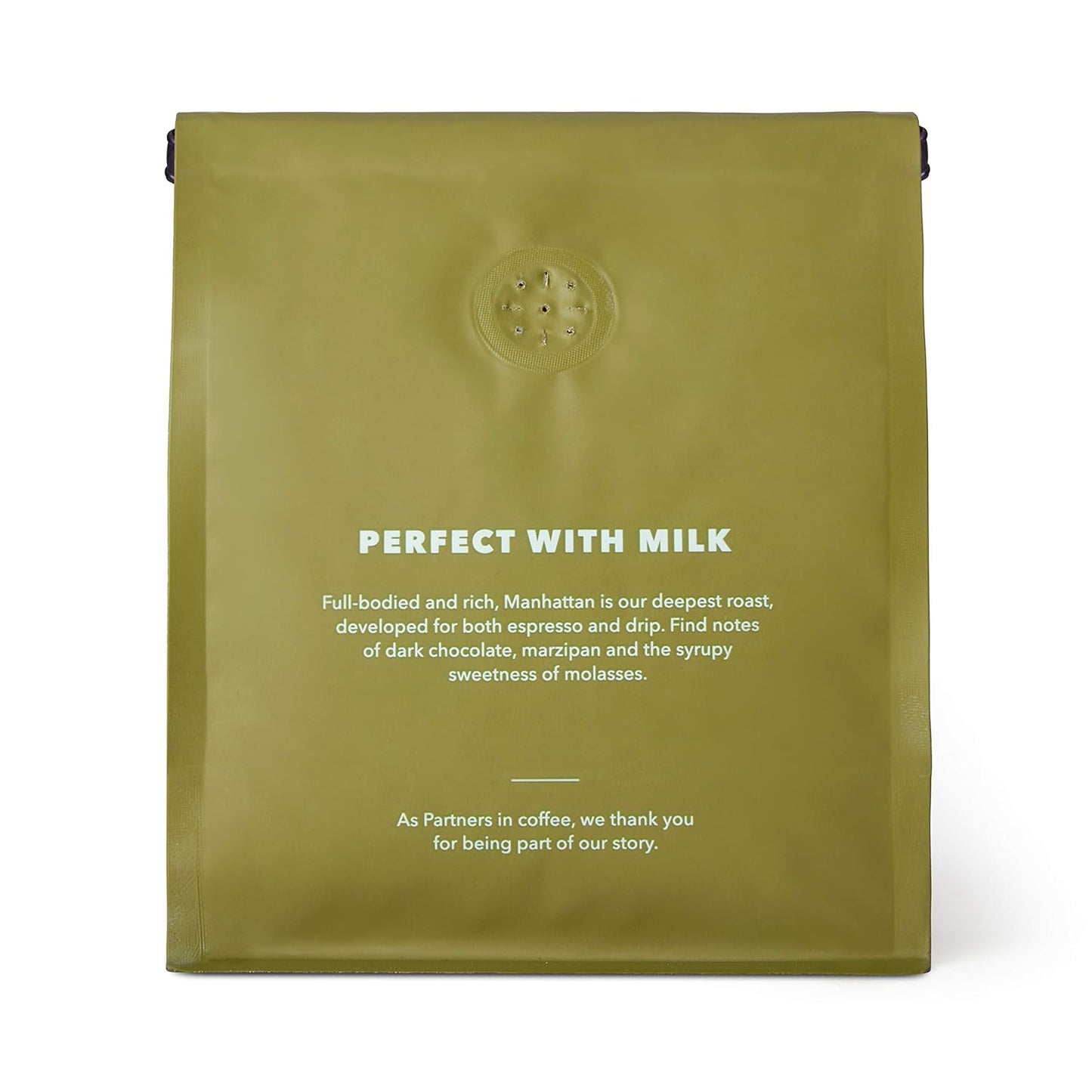Partners Coffee Roasters, Manhattan Blend, 12 Ounce, Whole Bean Coffee, Dark Roast